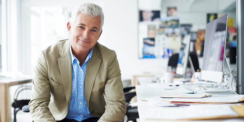 Business man in office setting