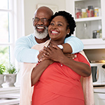 Senior Couple Hugging