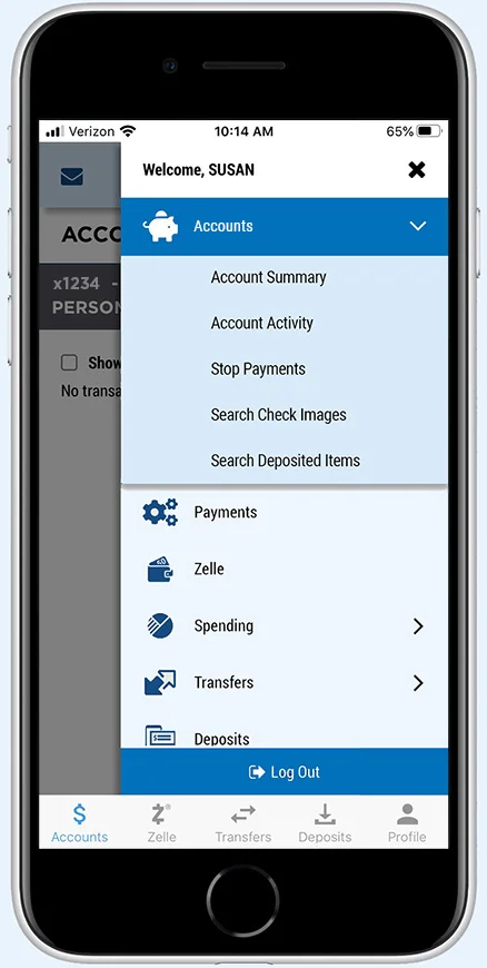 Mobile phone sample view